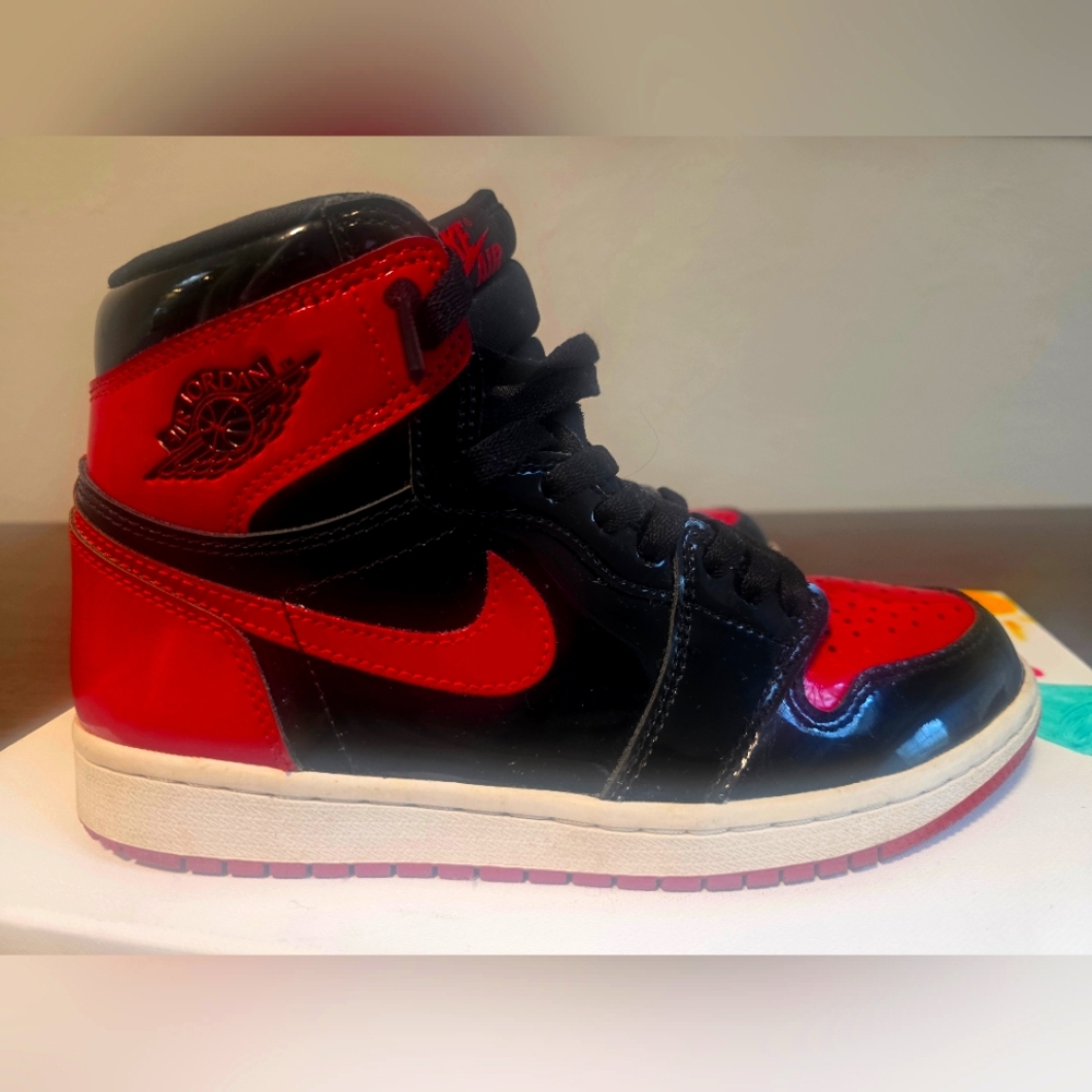 Nike Air Jordan Black and Red Sneakers